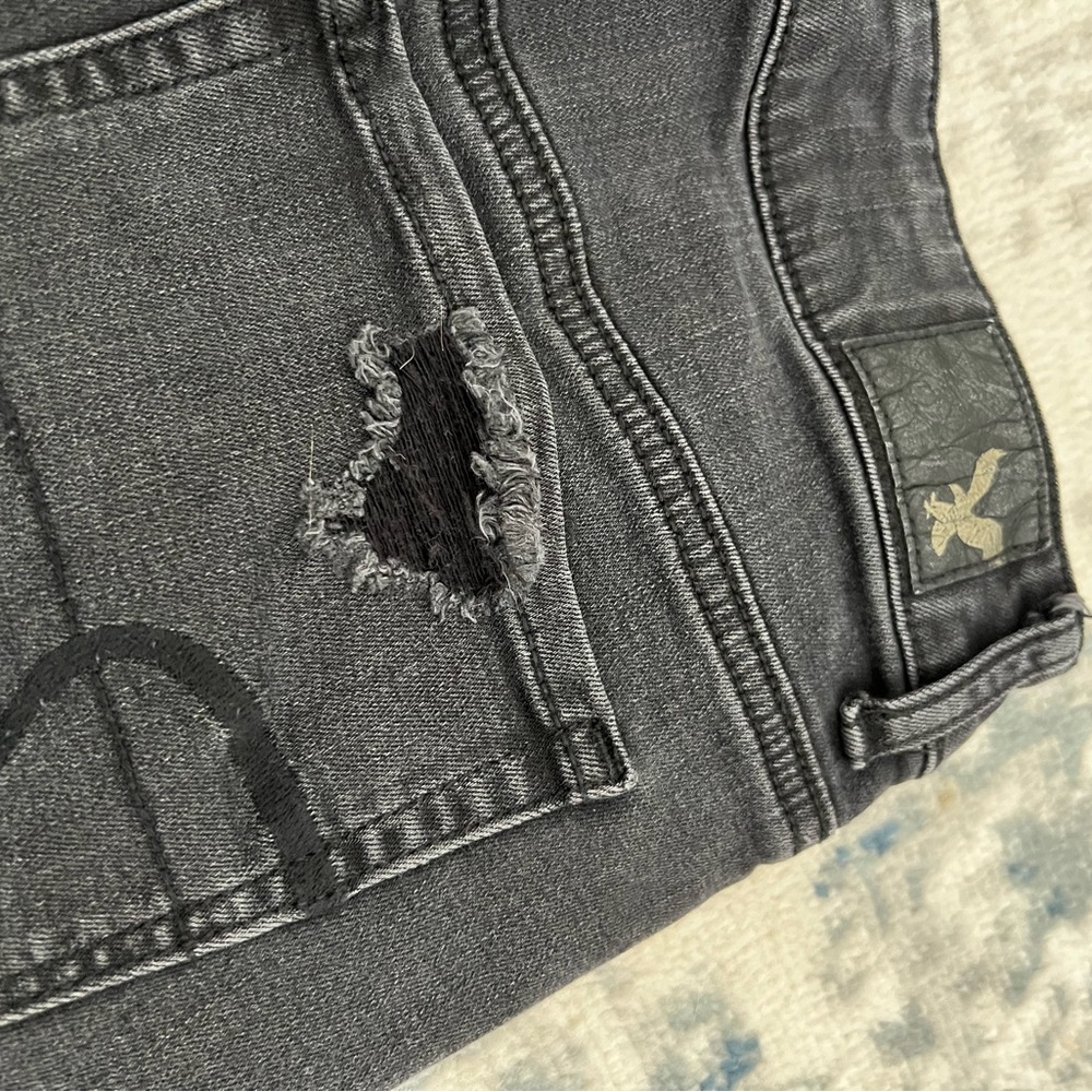 Black Jean Shorts - Picture 6 of 9